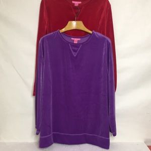 Woman Within Velvet Tunic Bundle L